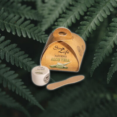 Naturdeo Tasche mit Spatel Aloe Vera