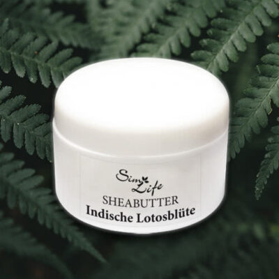 Probe Sheabutter Creme Indische Lotosblüte