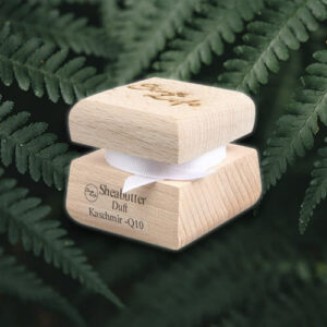 Sheabutter mit Coenzym Q10 und Duft Kaschmir (Holzverpackung)