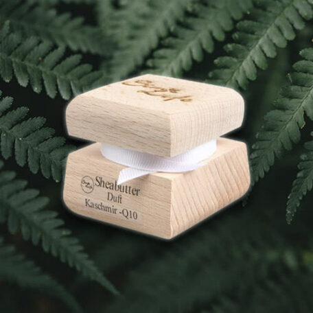 Sheabutter Kaschmir - Coenzym Q10 in Holzverpackung