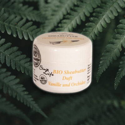 Sheabutter Creme Vanille und Orchidee (Dose)